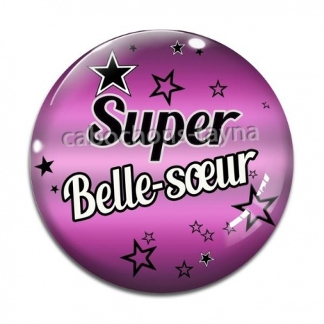 Cabochon Verre - super belle soeur