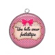 Pendentif Cabochon Argent - une belle soeur fantastique