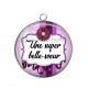 Pendentif Cabochon Argent - une super belle soeur