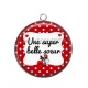 Pendentif Cabochon Argent - une super belle soeur