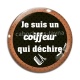 Cabochon Verre - coiffeur qui déchire