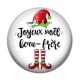 Cabochon Résine - joyeux noël beau frère