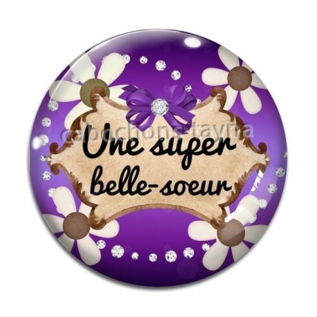 Cabochon Verre - une super belle soeur