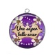 Pendentif Cabochon Argent - une super belle soeur