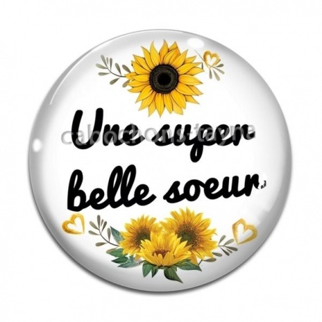 Cabochon Verre - une super belle soeur