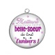 Pendentif Cabochon Argent - meilleure belle soeur de tout l'univers
