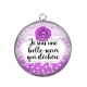 Pendentif Cabochon Argent - je suis belle soeur qui déchire