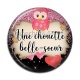 Cabochon Résine - une chouette belle soeur