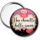 Miroir de poche - une chouette belle soeur