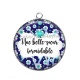 Pendentif Cabochon Argent - une belle soeur formidable
