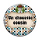 Cabochon Verre - un chouette cousin