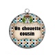 Pendentif Cabochon Argent - un chouette cousin