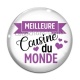 Cabochon Verre - meilleure cousine du monde