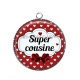 Pendentif Cabochon Argent - super cousine