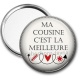 Miroir de poche - ma cousine c'est la meilleure