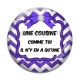 Cabochon Verre - une cousine comme toi il y en a qu'une