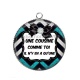 Pendentif Cabochon Argent - une cousine comme toi il y en a qu'une