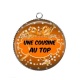 Pendentif Cabochon Argent - une cousine au top