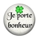 Cabochon Résine - je porte bonheur