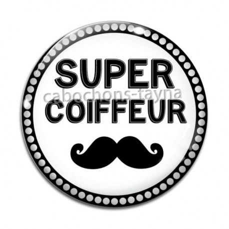 Cabochon Verre - super coiffeur