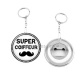 Porte clés décapsuleur - super coiffeur