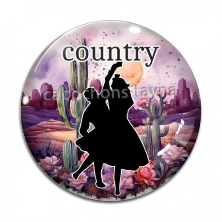 Cabochon Verre - country