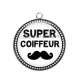 Pendentif Cabochon Argent - super coiffeur