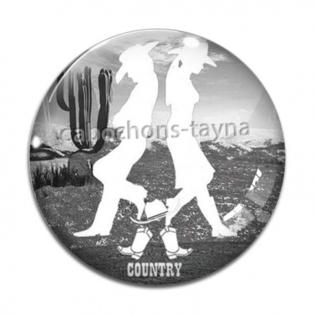 Cabochon Verre - country