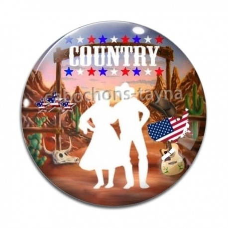 Cabochon Verre - country