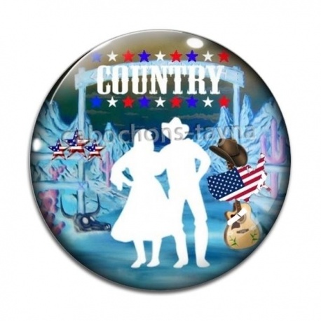 Cabochon Verre - country