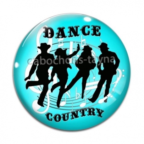 Cabochon Verre - country