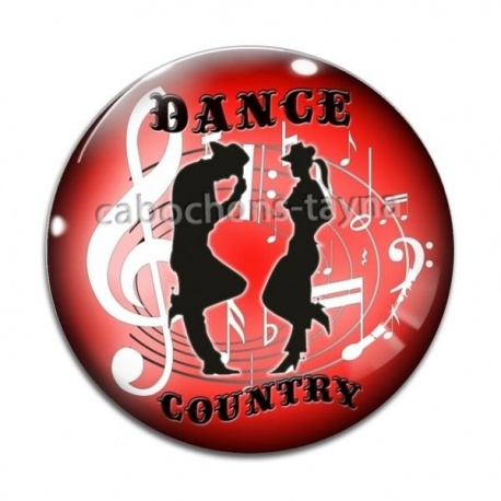 Cabochon Verre - country