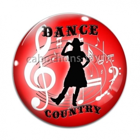 Cabochon Verre - country