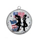Pendentif Cabochon Argent - country