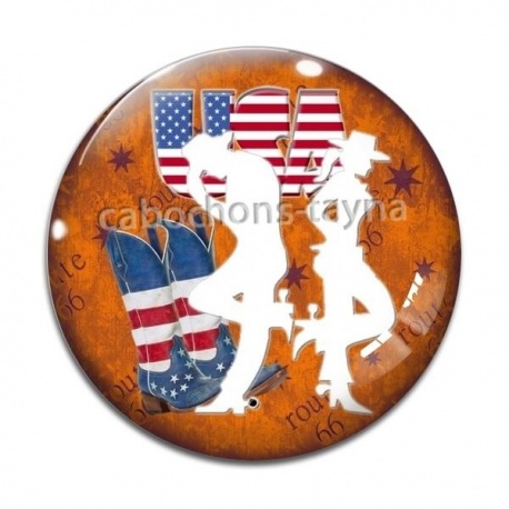 Cabochon Verre - country