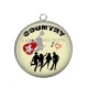 Pendentif Cabochon Argent - country