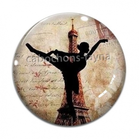 Cabochon Verre - danseuse