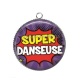 Pendentif Cabochon Argent - super danseuse