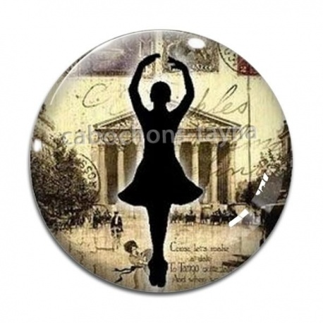 Cabochon Verre - danseuse