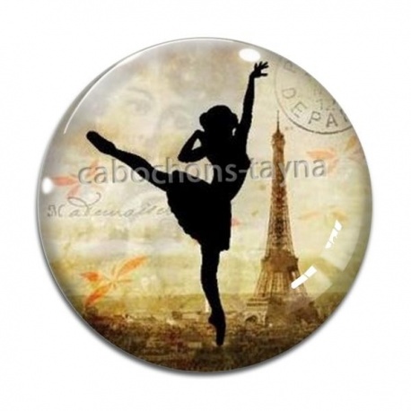 Cabochon Verre - danseuse