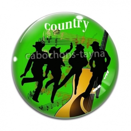 Cabochon Verre - country