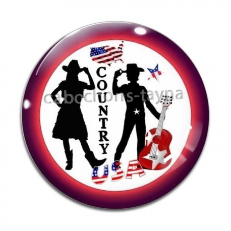 Cabochon Verre - country