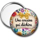 Miroir de poche - une cousine qui déchire