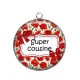 Pendentif Cabochon Argent - super cousine