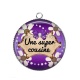 Pendentif Cabochon Argent - une super cousine