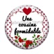 Cabochon Verre - une cousine formidable