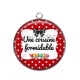 Pendentif Cabochon Argent - une cousine formidable