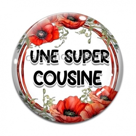 Cabochon Verre - une super cousine