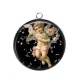 Pendentif Cabochon Argent - ange