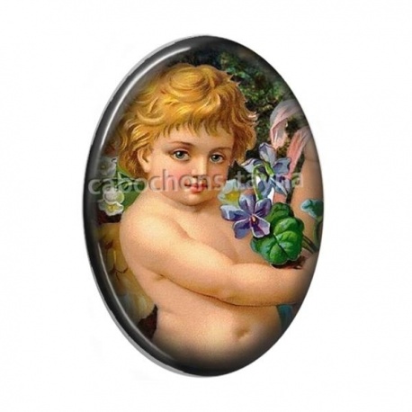 Cabochon Résine Ovale - ange ovale